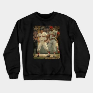 Orlando Cepeda Holds on Car Crewneck Sweatshirt